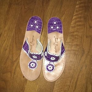 Jack Rogers Purple and White